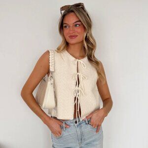 Soft Knit Sweater Vest - Butter Yellow